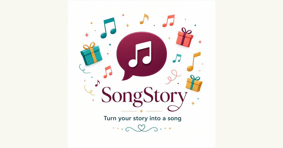 Screenshot of SongStory, Turn a written story into a personalized song in minutes